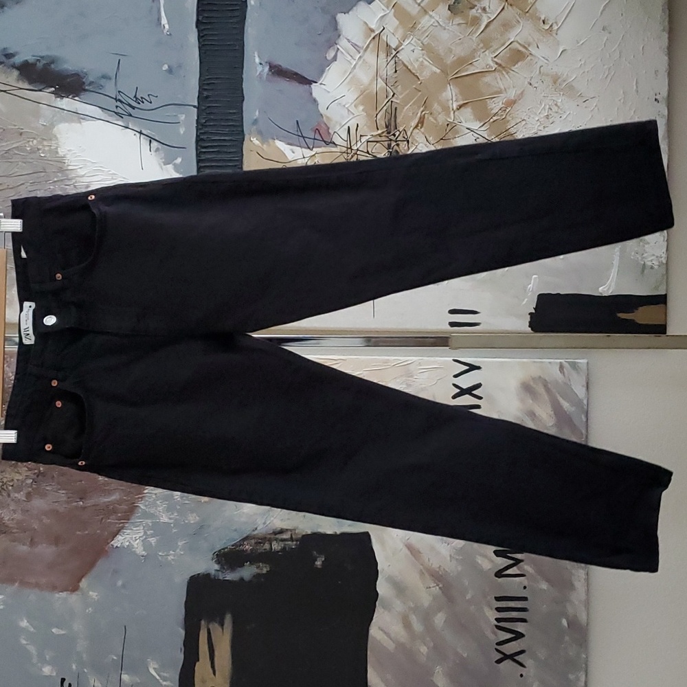 ZARA Black The 90s Slim Denim Jeans Women 6